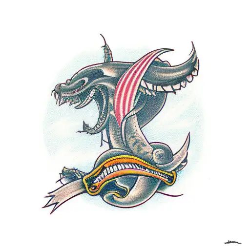 macmahon Viper bites in her Tail tattoo design idea