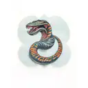 macmahon Viper bites in her Tail tattoo design idea