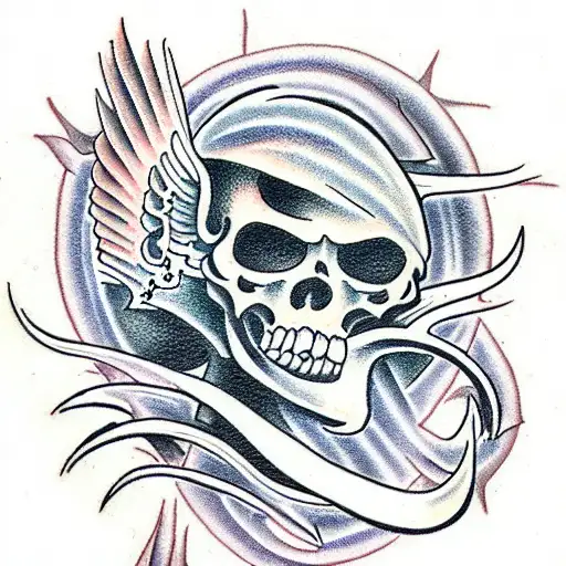 reaper of death tattoo design idea
