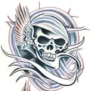 reaper of death tattoo design idea