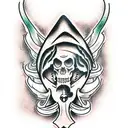 reaper of death tattoo design idea