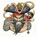 Whitebeard  tattoo design idea
