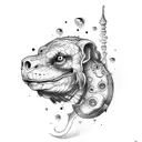 Porsche tattoo design idea