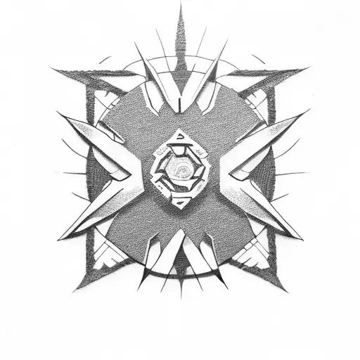 shuriken genji tattoo design idea