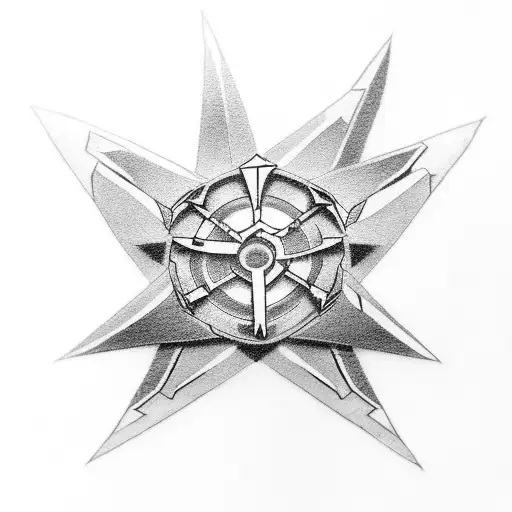shuriken genji overwatch  tattoo design idea