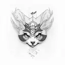 extraterestru care bea suc tattoo design idea