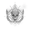 extraterestru care bea suc tattoo design idea