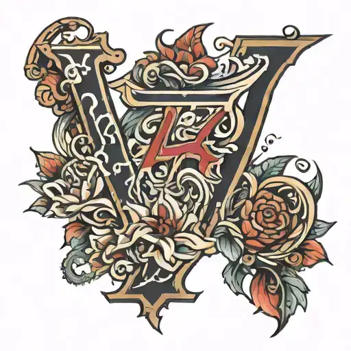 number 47 tattoo design idea
