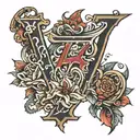 number 47 tattoo design idea