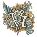 number 47 tattoo design idea