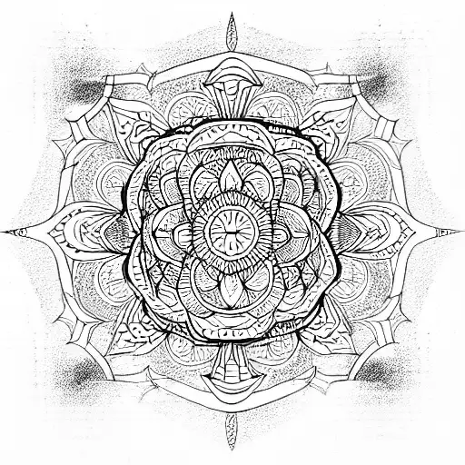 Mandala tattoo design idea