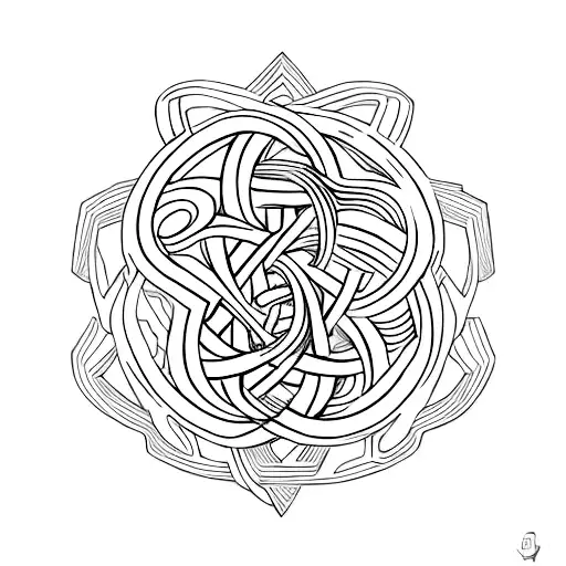 triskelion, lock, key tattoo design idea