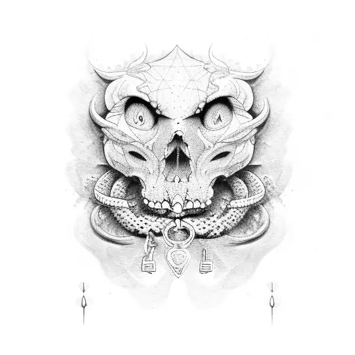 Jon, lock and key tattoo design idea