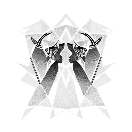 sagittarius taurus couple tattoo tattoo design idea