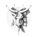 sagittarius taurus tattoo design idea