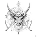 sagittarius taurus tattoo design idea