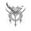 sagittarius taurus tattoo design idea