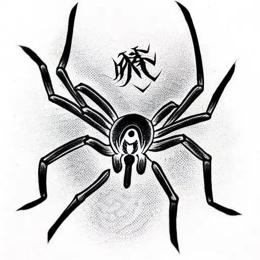 spider tattoo design idea