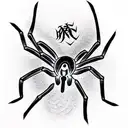 spider tattoo design idea