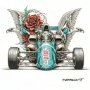 formula 1 tattoo design idea