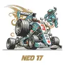 formula 1 tattoo design idea