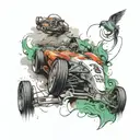 formula 1 tattoo design idea