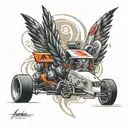 formula 1 tattoo design idea