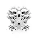 motorbikes and neural networks tattoo design idea