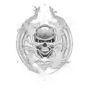 motorbikes and neural networks tattoo design idea