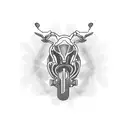 motorbikes and neural networks tattoo design idea