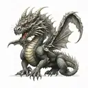 caraxes dragon tattoo design idea