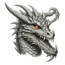 caraxes dragon tattoo design idea