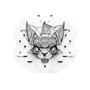 Hidden number 25 tattoo design idea