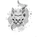 Hidden number 25 tattoo design idea