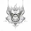 Infernape with Cordyceps tattoo design idea