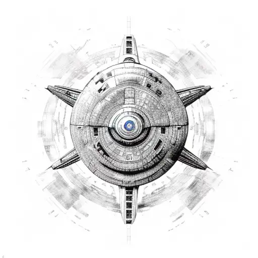 Star Trek Enterprise ship tattoo design idea