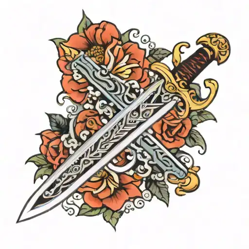 narsil sword tattoo design idea