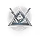 triangle with a bonsai tree tattoo design idea