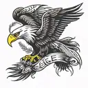 eagle wings tattoo design idea