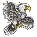 eagle wings tattoo design idea