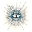 Evil Eye tattoo design idea