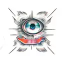 Evil Eye tattoo design idea