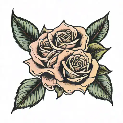 Roses and frase from lil peep  tattoo design idea
