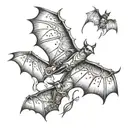 bats tattoo design idea