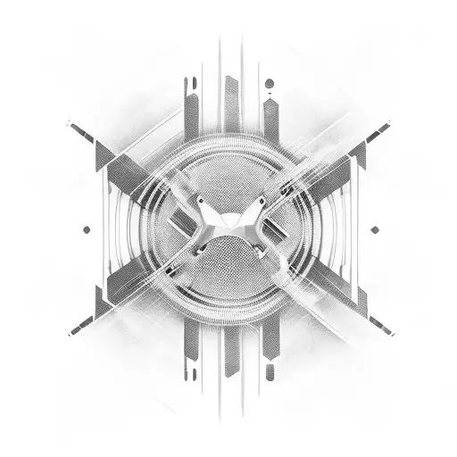 A music equalizer with JDM car silhouettes as the soundwaves tattoo design idea