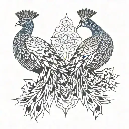 vel peacocks features tattoo design idea