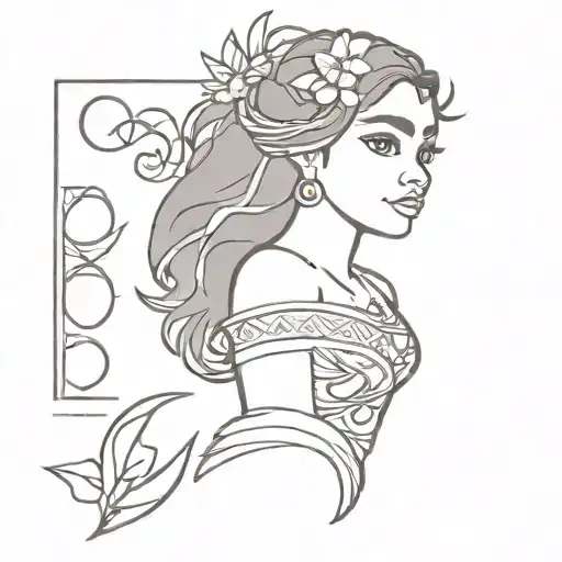 Moana inspired tattoo tattoo design idea
