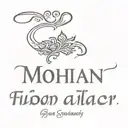 mohan name written in hindi in the middle of the chest tattoo design idea