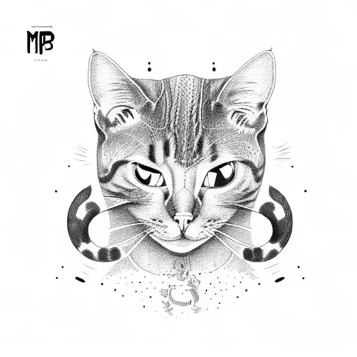 MPB (Brazilian Popular Music) lyrics integrated with cat and caýbara illustrations tattoo design idea