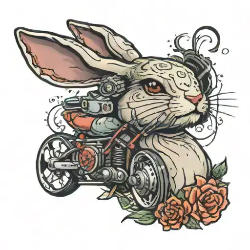 rebel princess rabbit starwars   tattoo design idea